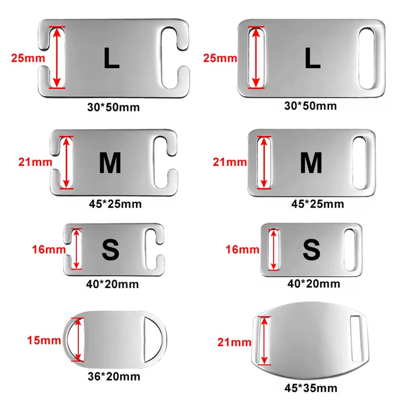 Custom Pet Tag Collar Stainless Steel Dog Tag ID Name Phone Puppy Tags for Dogs Cats Bulldog Yorkies Engraved Dog Collar Address
