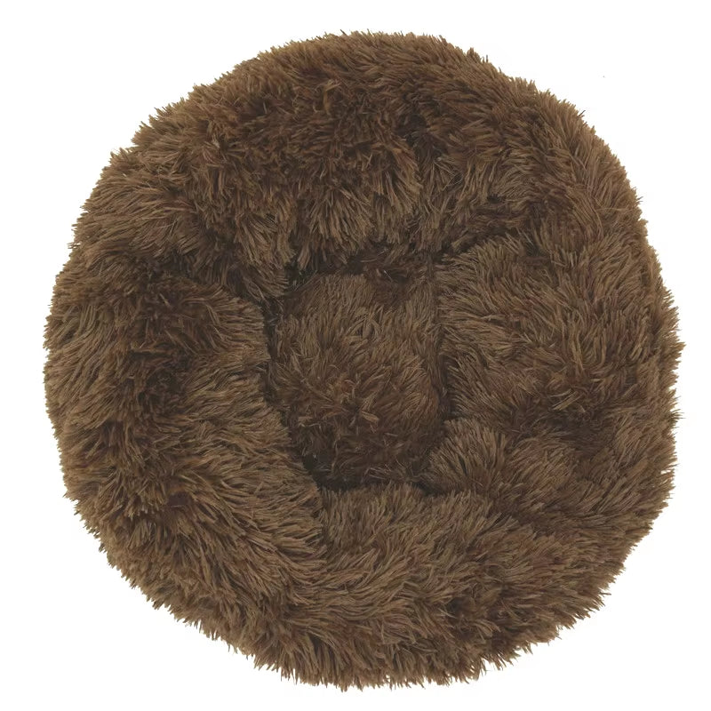 Pet Dog Bed for Dog Large Big Small for Cat House round Plush Mat Sofa Dropshipping Products Pet Calming Bed Dog Donut Bed