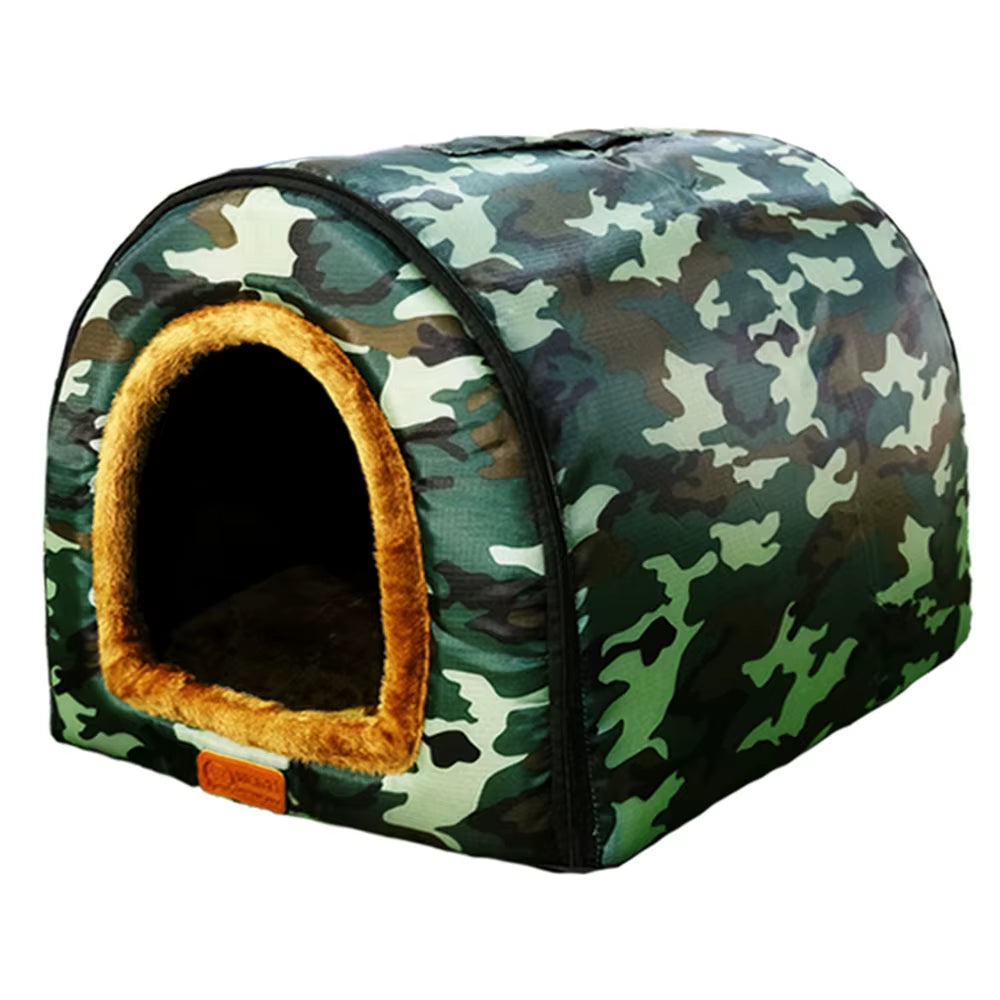 New Warm Dog House Comfortable Print Stars Kennel Mat for Pet Puppy Foldable Cat Sleeping Bed High Quality Pet Products